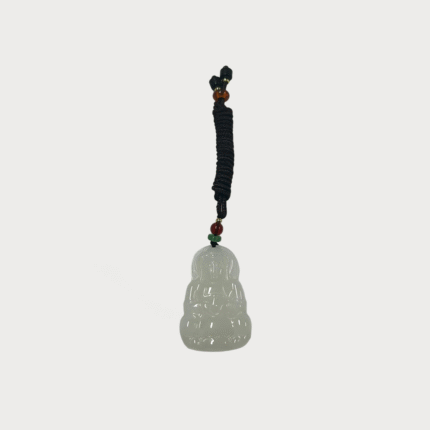 White Jade Guanyin Pendant – Hetian Jade White Jade Buddha Necklace