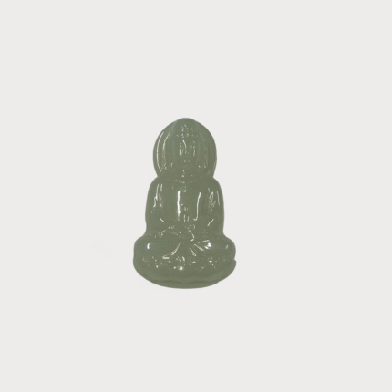 Qing Shui 3D Guanyin Pendant – Hetian Jade 3D Guanyin Buddha Necklace